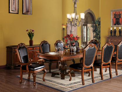 Chateau De Ville 10-Piece Dining Set Include 1 Dining Extension Table, 6 Side Chairs, 2 Arm Chairs and 1 Server