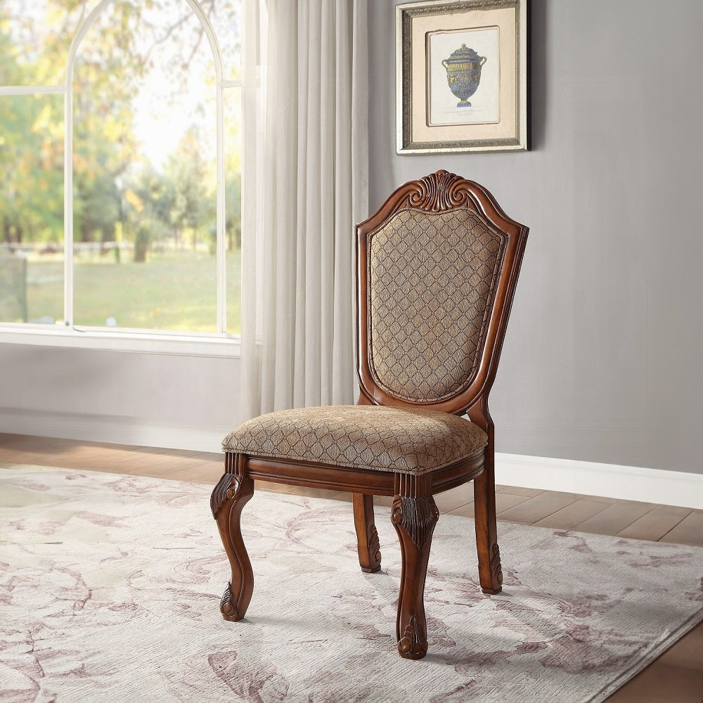 Chateau De Ville 8-Piece Dining Set Include 1 Dining Extension Table, 4 Side Chairs, 2 Arm Chairs and 1 Buffet & Hutch