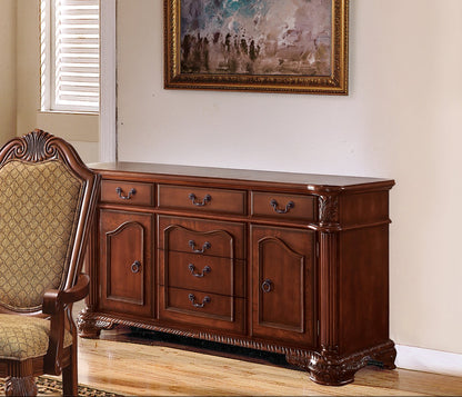 Chateau De Ville 8-Piece Dining Set Include 1 Dining Extension Table, 4 Side Chairs, 2 Arm Chairs and 1 Server