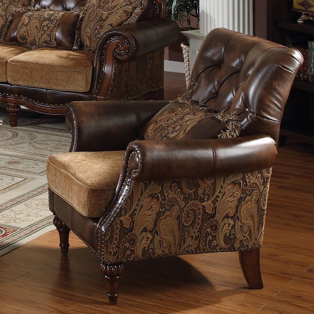 Dreena Collection 4-Piece Traditional/Rustic Brown Living Room Set: Sofa, Loveseat, Chair, Coffee Table