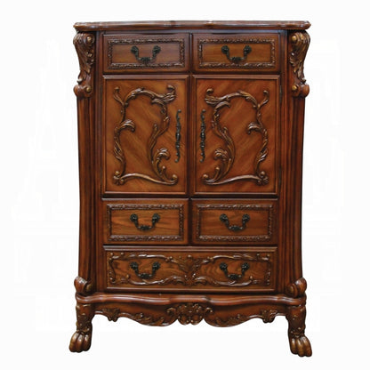Dresden 6 Piece Luxury Solid Wood Bedroom Set Includes Bed, Dresser, Chest, 2 x Nightstand and Mirror, Boxspring Required