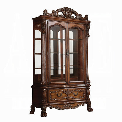 Dresden Curio Cherry Oak Finish 12158