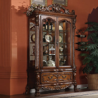 Dresden Curio Cherry Oak Finish 12158