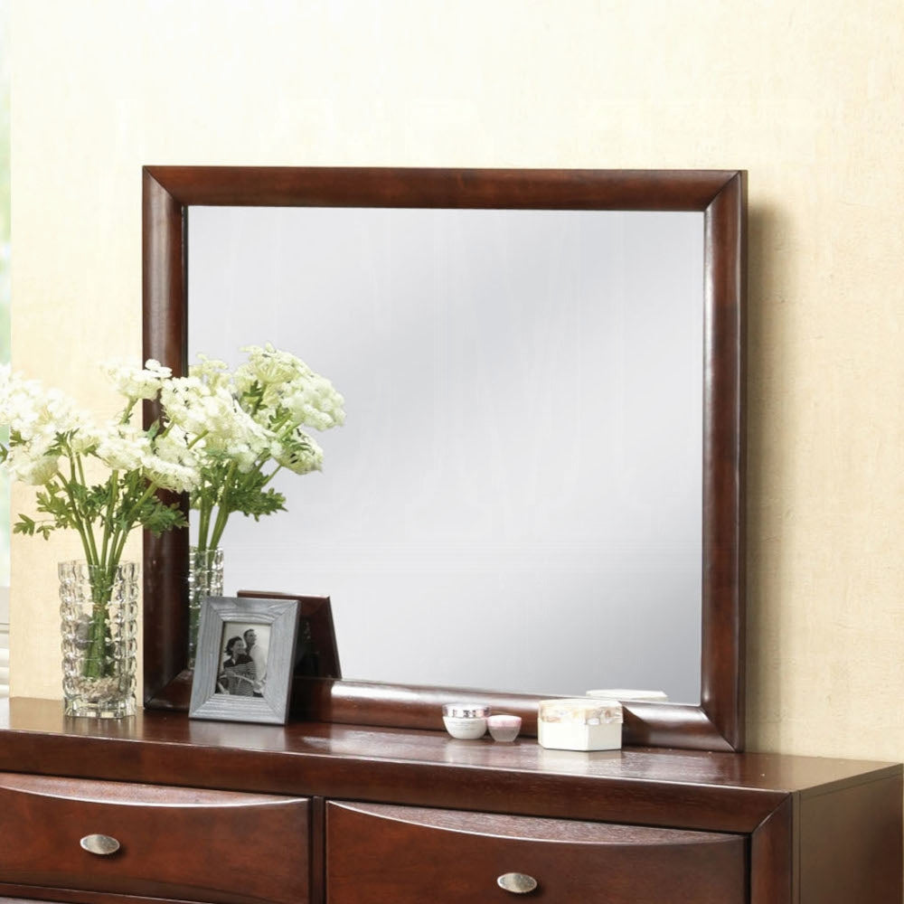 Ireland Collection 5-Piece Bedroom Set, Bed Frame, Chest, Dresser, Nightstand and Mirror