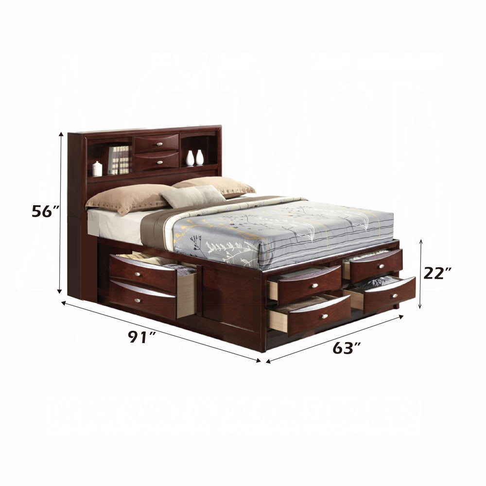 Ireland Bed W/Storage in Espresso