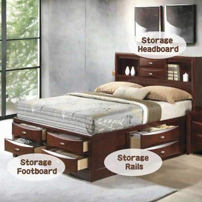 Ireland Bed W/Storage in Espresso
