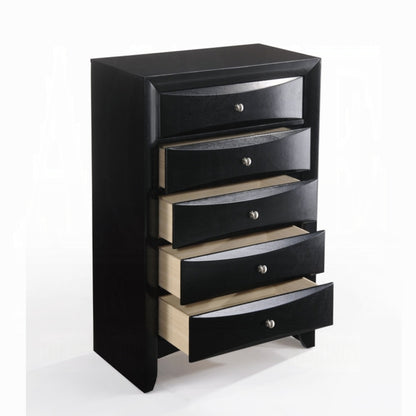 Ireland Collection 5-Piece Bedroom Set, Bed Frame, Chest, Dresser, Nightstand and Mirror