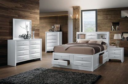 Ireland Bed W/Storage in White
