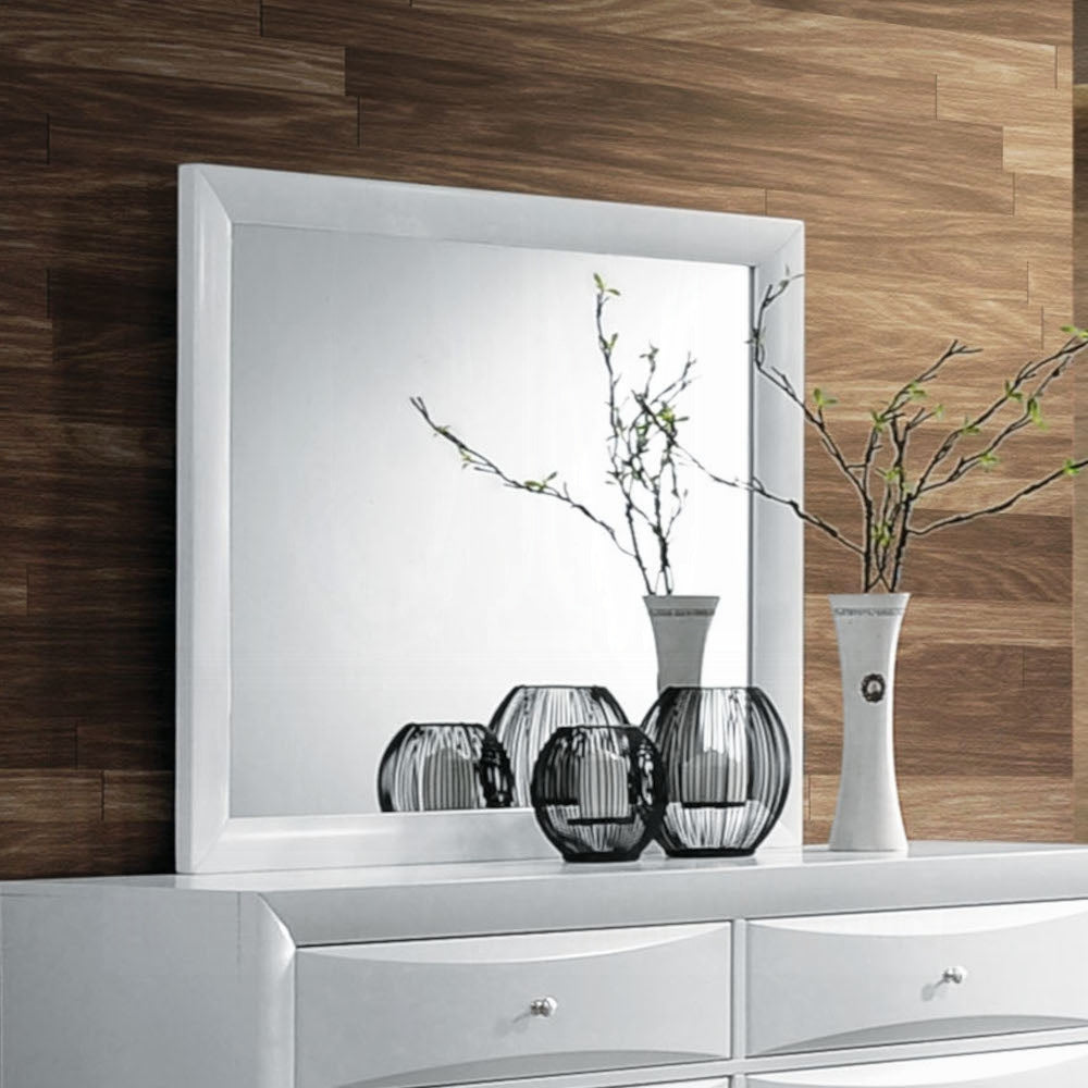 Ireland Collection 5-Piece Bedroom Set, Bed Frame, Chest, Dresser, Nightstand and Mirror
