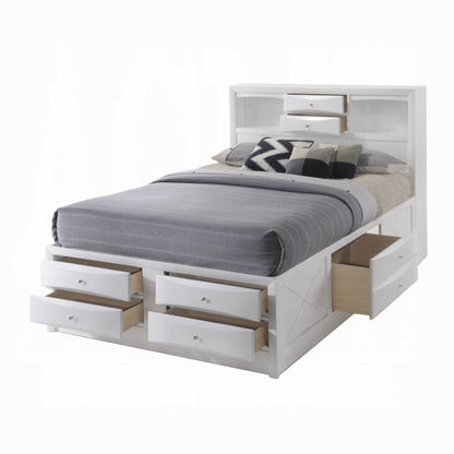 Ireland Bed W/Storage in White