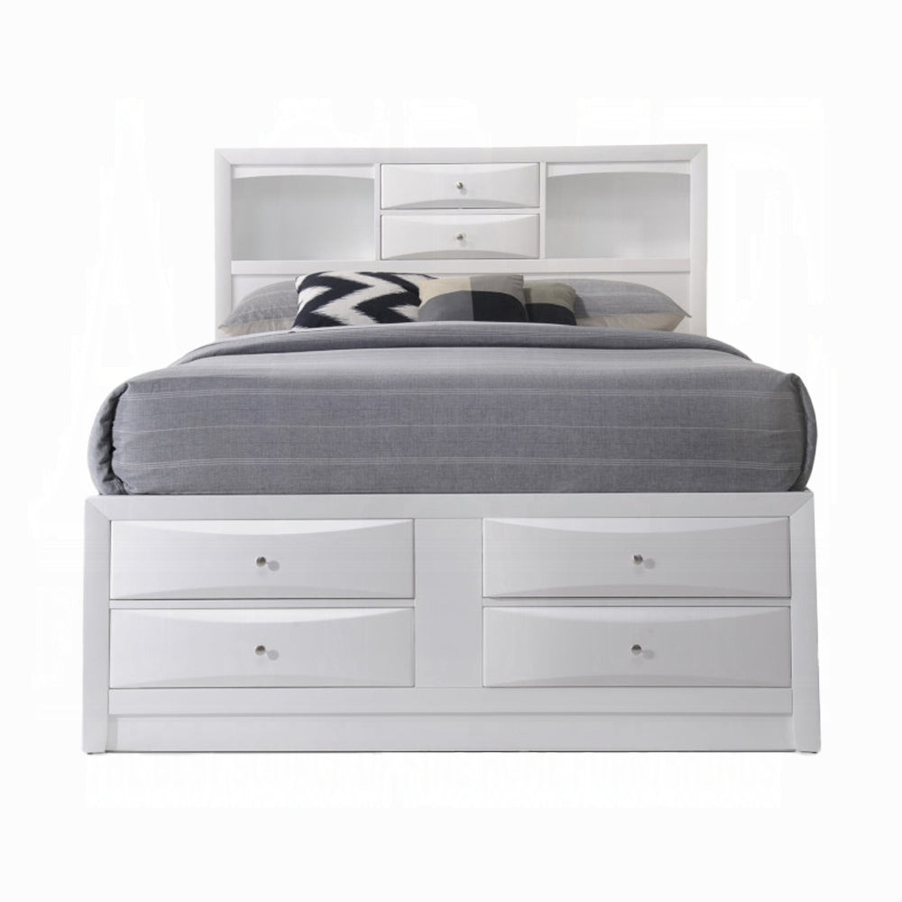 Ireland Bed W/Storage in White