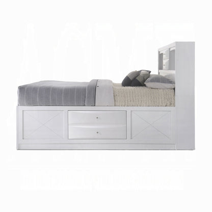 Ireland Bed W/Storage in White