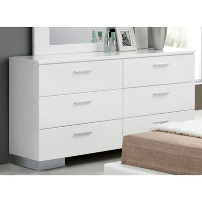 Lorimar 5-Piece Bedroom Set Includes Panel Bed, Dresser, 2 Nightstands and Mirror, Boxspring Required