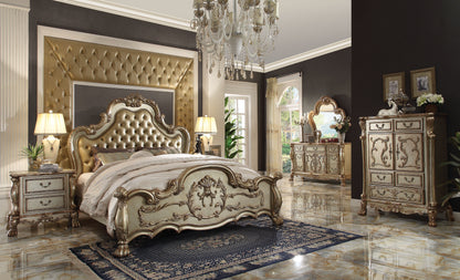 Dresden Bed in Gold Patina