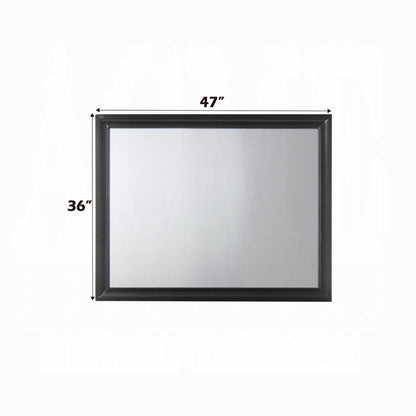 Naima Collection 5-Piece Wooden Bedroom Set Bed Frame, Dresser, Chest, Nightstand and Mirror, Box Spring Not Required