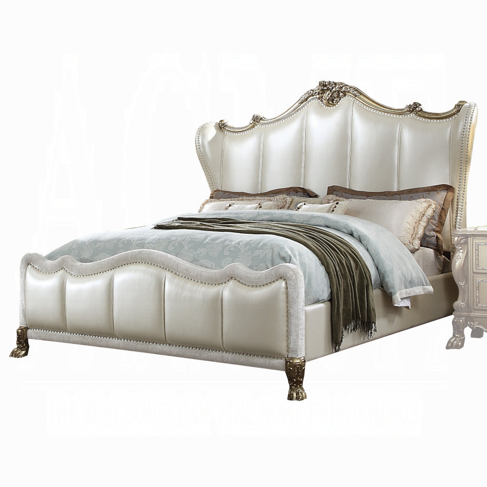 Dresden Luxurious Bed, Pearl White