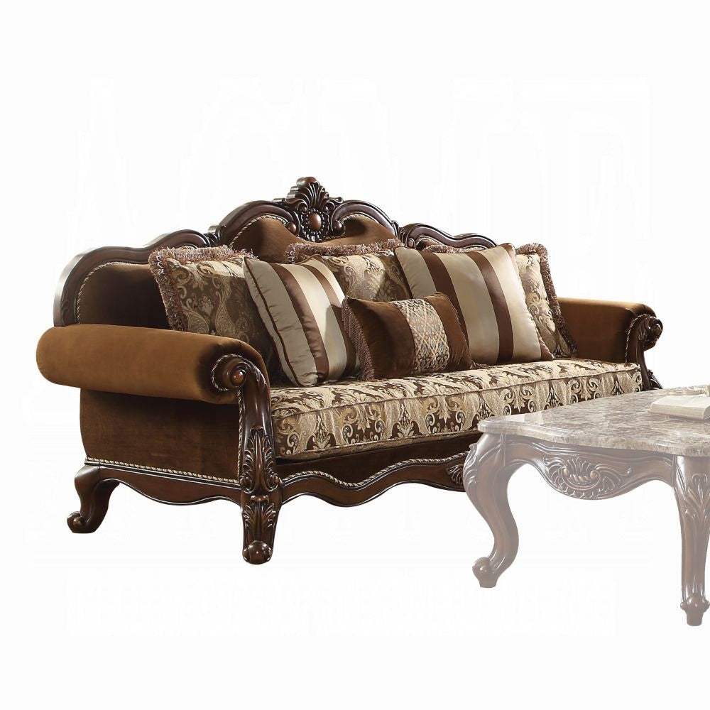 4-Piece Living Room Set Include Sofa w/ 6 Pillows, Loveseat w/ 4 Pillows, Chair w/ 2 Pillows and Coffee Table