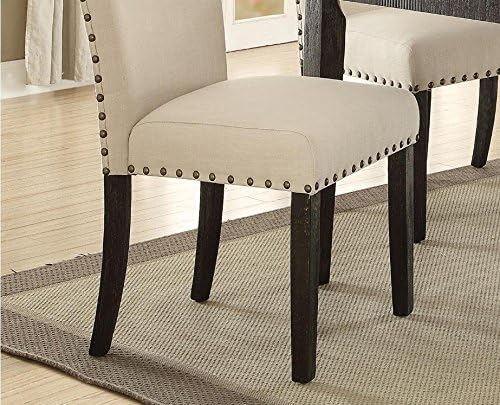 Nolan 7-ps Casual Dining Table Set Include 1 Dining Table, 6 Side Chairs, 7-Person Marble Dining Set (Round)