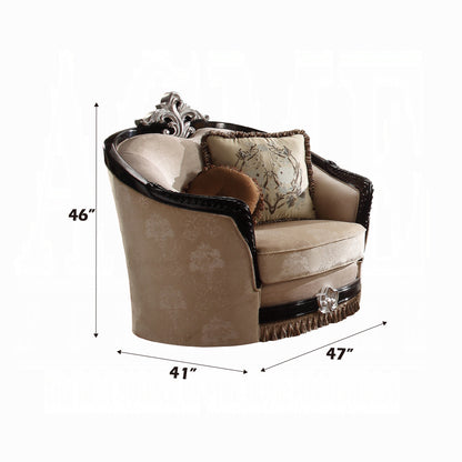 Ernestine 4-Piece Living Room Set Include Sofa w/ 7 Pillows, Loveseat w/ 5 Pillows, Chair w/ 2 Pillows and Coffee Table
