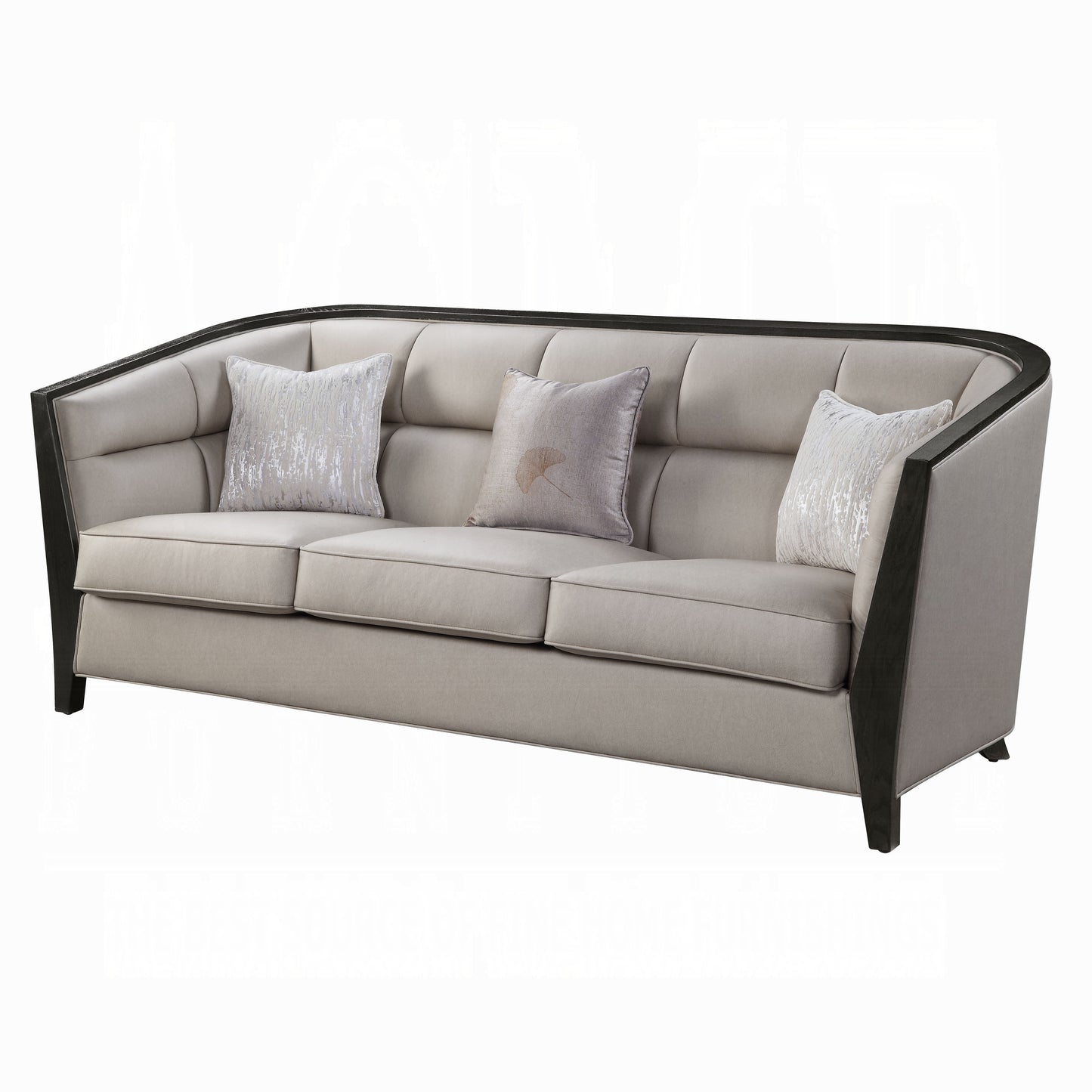 Zemocryss Colletion 4-Piece Living Room Set Include Sofa, Loveseat, Chair and Coffee Table, Beige Fabric