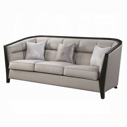 Zemocryss Colletion 4-Piece Living Room Set Include Sofa, Loveseat, Chair and Coffee Table, Beige Fabric
