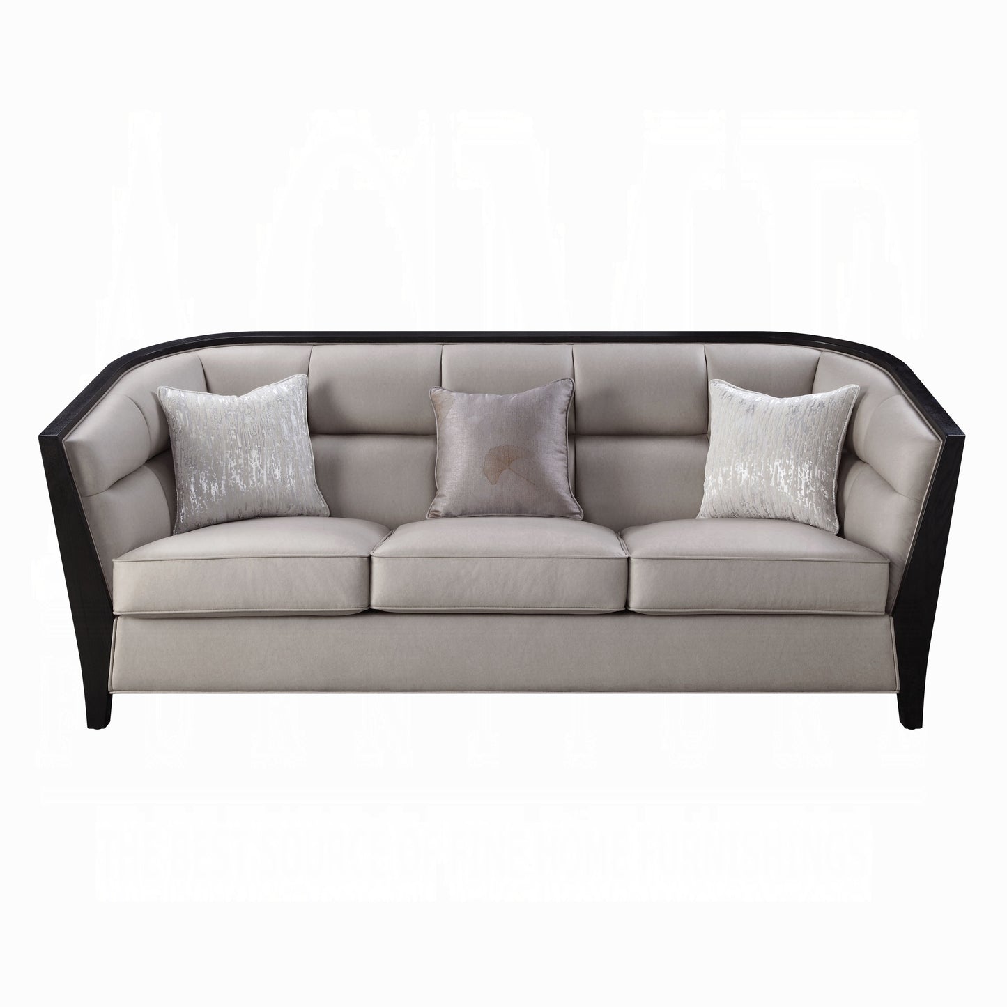 Zemocryss Colletion 4-Piece Living Room Set Include Sofa, Loveseat, Chair and Coffee Table, Beige Fabric