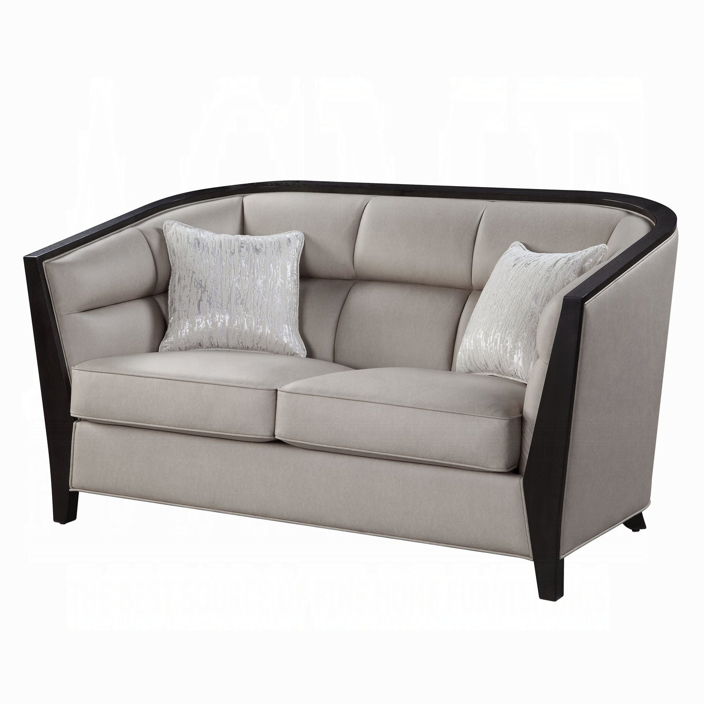 Zemocryss Colletion 4-Piece Living Room Set Include Sofa, Loveseat, Chair and Coffee Table, Beige Fabric