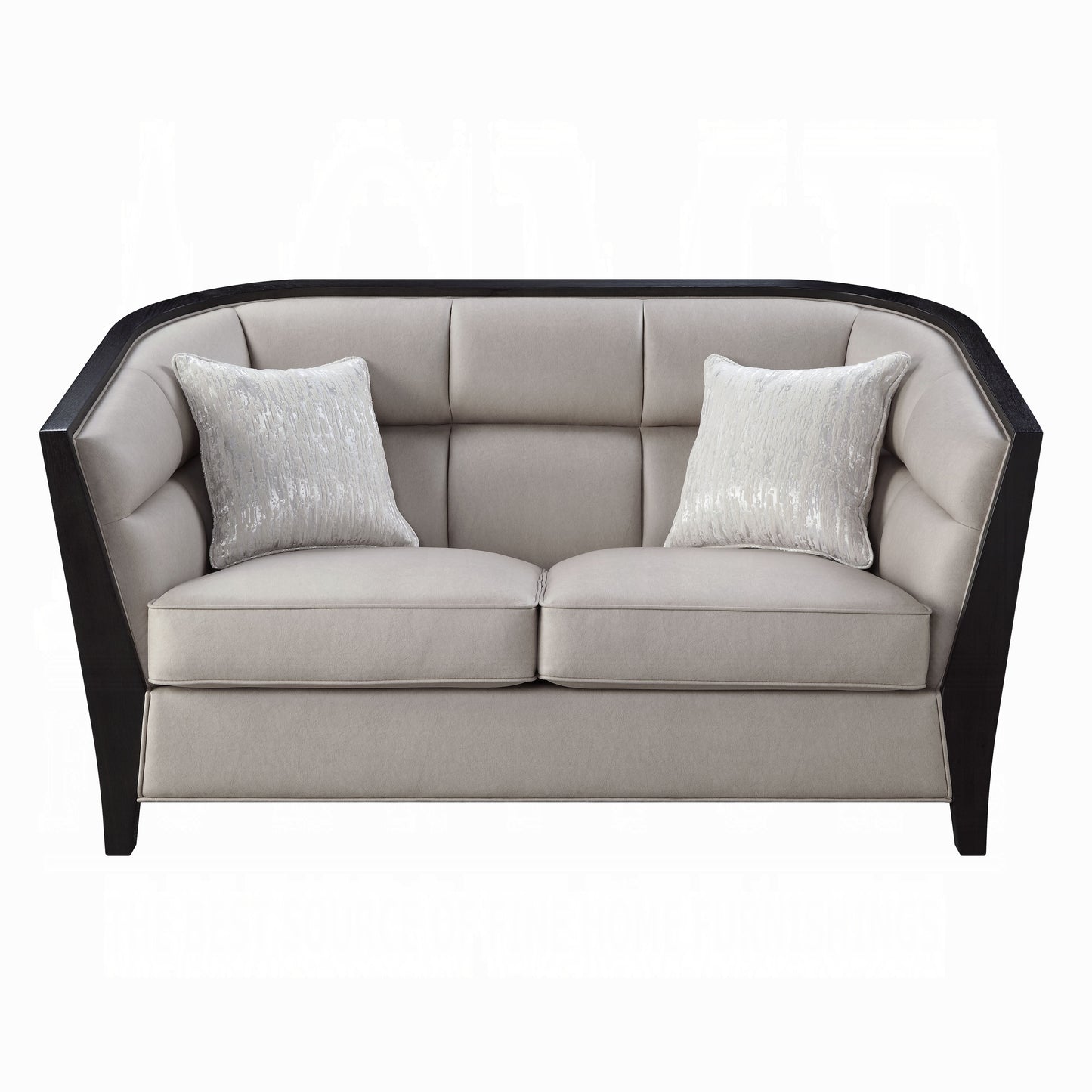 Zemocryss Colletion 4-Piece Living Room Set Include Sofa, Loveseat, Chair and Coffee Table, Beige Fabric