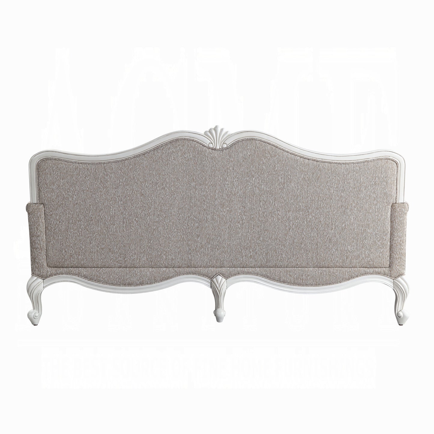 Ciddrenar Collection 3-Piece Living Room Set Include Sofa, Loveseat and Chair, Fabric & White Finish