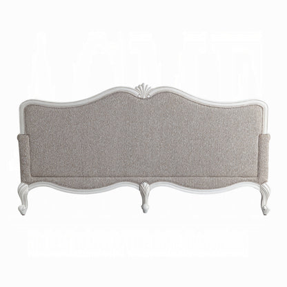 Ciddrenar Collection 3-Piece Living Room Set Include Sofa, Loveseat and Chair, Fabric & White Finish