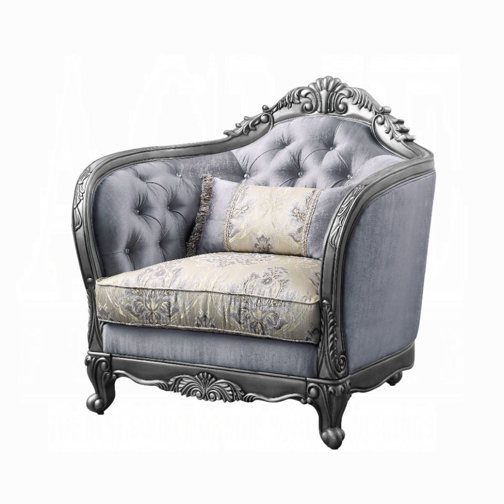 Ariadne Collection 4-Piece Living Room Set Include Sofa, Loveseat, Chair and Coffee Table, Formal Furniture Set