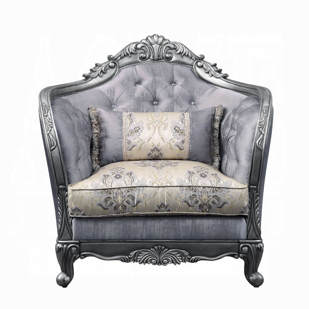 Ariadne Collection 4-Piece Living Room Set Include Sofa, Loveseat, Chair and Coffee Table, Formal Furniture Set
