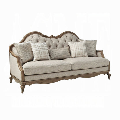 Chelmsford 4-Piece Living Room Set Include Sofa w/ 5 Pillows, Loveseat w/ 2 Pillows, Chair w/ 1 Pillow and Coffee Table