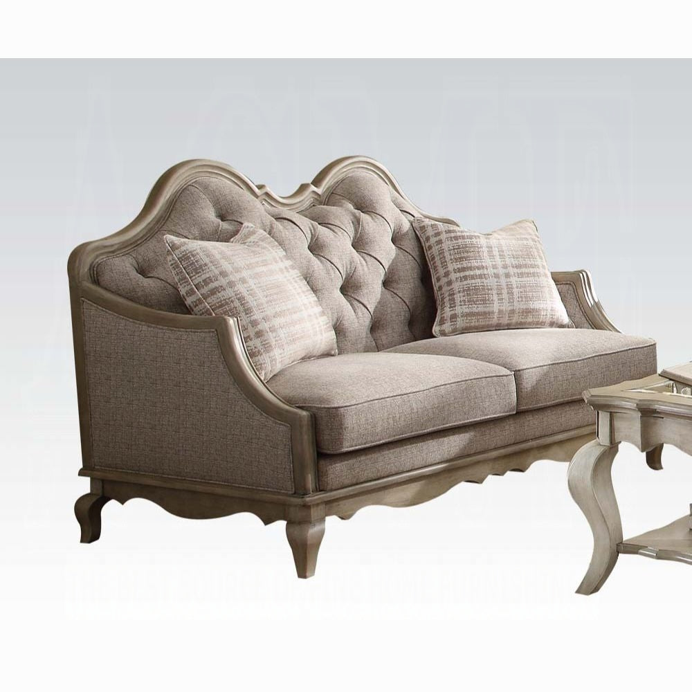 Chelmsford 4-Piece Living Room Set Include Sofa w/ 5 Pillows, Loveseat w/ 2 Pillows, Chair w/ 1 Pillow and Coffee Table