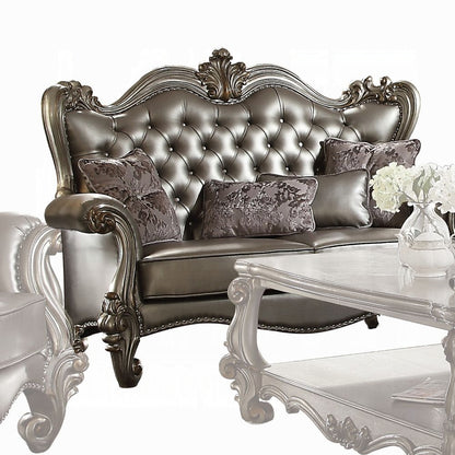 Versailles Collection Luxury 4-Piece Living Room Set, Including Sofa, Loveseat, Chair and Coffee Table