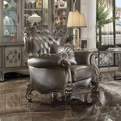 Versailles Collection Luxury 4-Piece Living Room Set, Including Sofa, Loveseat, Chair and Coffee Table