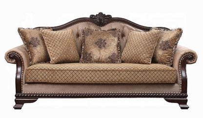 Luxury 4-Piece Living Room Set – Sofa, Loveseat, Chair & Coffee Table | Elegant Classic Design for Large Spaces