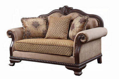 Luxury 4-Piece Living Room Set – Sofa, Loveseat, Chair & Coffee Table | Elegant Classic Design for Large Spaces