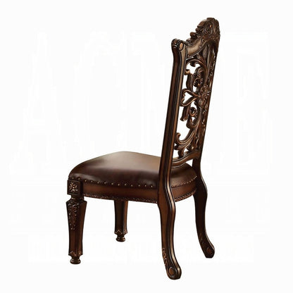 Vendome 9PS Formal Dining Room Set Include 1 Dining Table, 6 Side Chairs and 2 Arm Chairs, 8-Person Solid Wood Extendable Dining Set