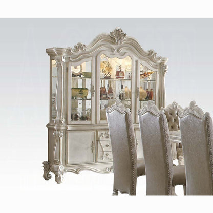Versailles 10-Piece Luxurious Formal Dining Table Set Bone White Finish 61130
