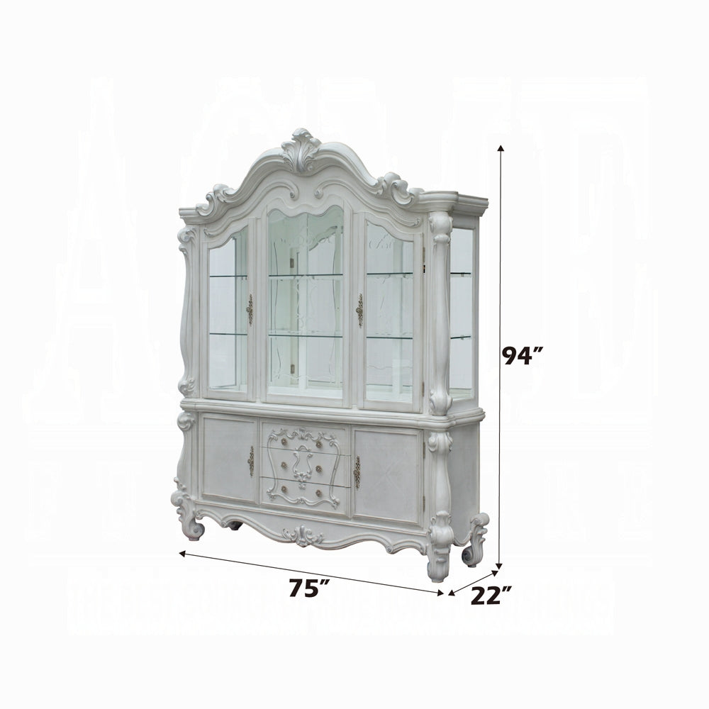 Versailles Buffet & Hutch, Bone White, 61134