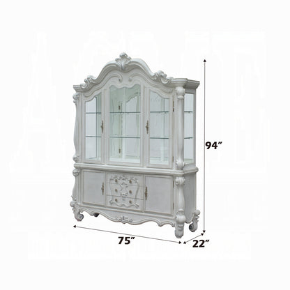 Versailles Buffet & Hutch, Bone White, 61134