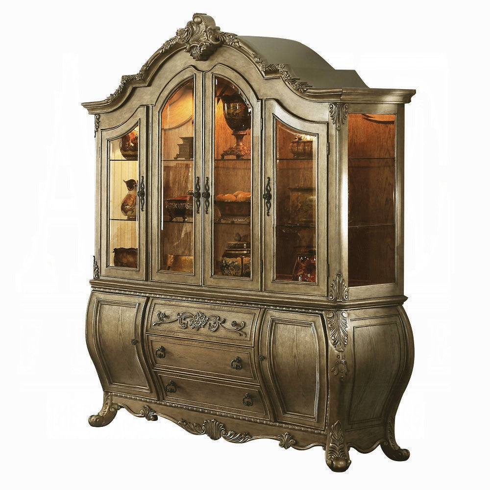 Ragenardus Buffet & Hutch Vintage Oak Finish 61294