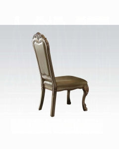 Dresden Side Chair in Gold Patina, Set of 2