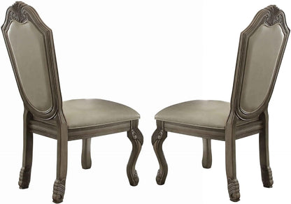 Chateau de Ville Side Chair Antique White Finish, Set of 2