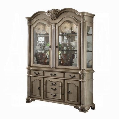 Chateau De Ville 10-Piece Dining Set Include 1 Dining Extension Table, 6 Side Chairs, 2 Arm Chairs and 1 Buffet & Hutch