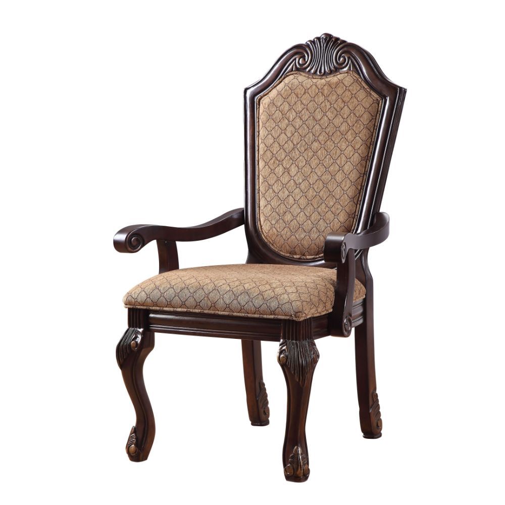 Chateau De Ville 8-Piece Dining Set Include 1 Dining Extension Table, 4 Side Chairs, 2 Arm Chairs and 1 Buffet & Hutch
