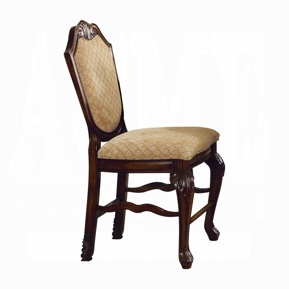 Chateau de Ville 5-Piece Counter Height Dining Set, 1 Table and 4 Chairs, Cherry Finish