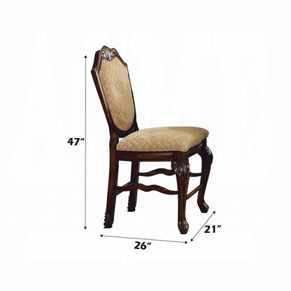 Chateau de Ville 5-Piece Counter Height Dining Set, 1 Table and 4 Chairs, Cherry Finish