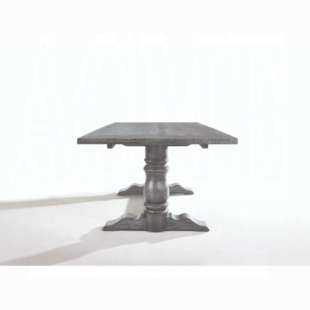 Leventis 7-ps Casual Dining Table Set Include 1 Dining Table, 6 Side Chairs, 6 -Person Dining Set